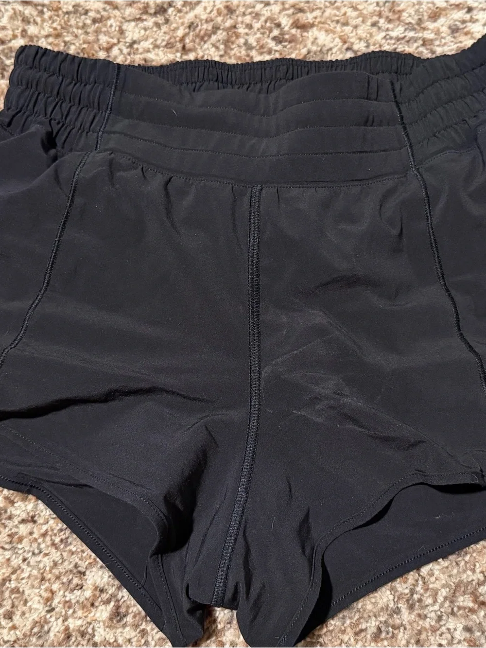 lululemon athletica Black High-Rise Athletic Shorts, Size 6